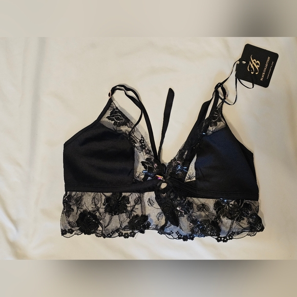 Honey Birdette Sold Out Whitney Black Cami And Briefs Set- Medium- NWT - Picture 6 of 14